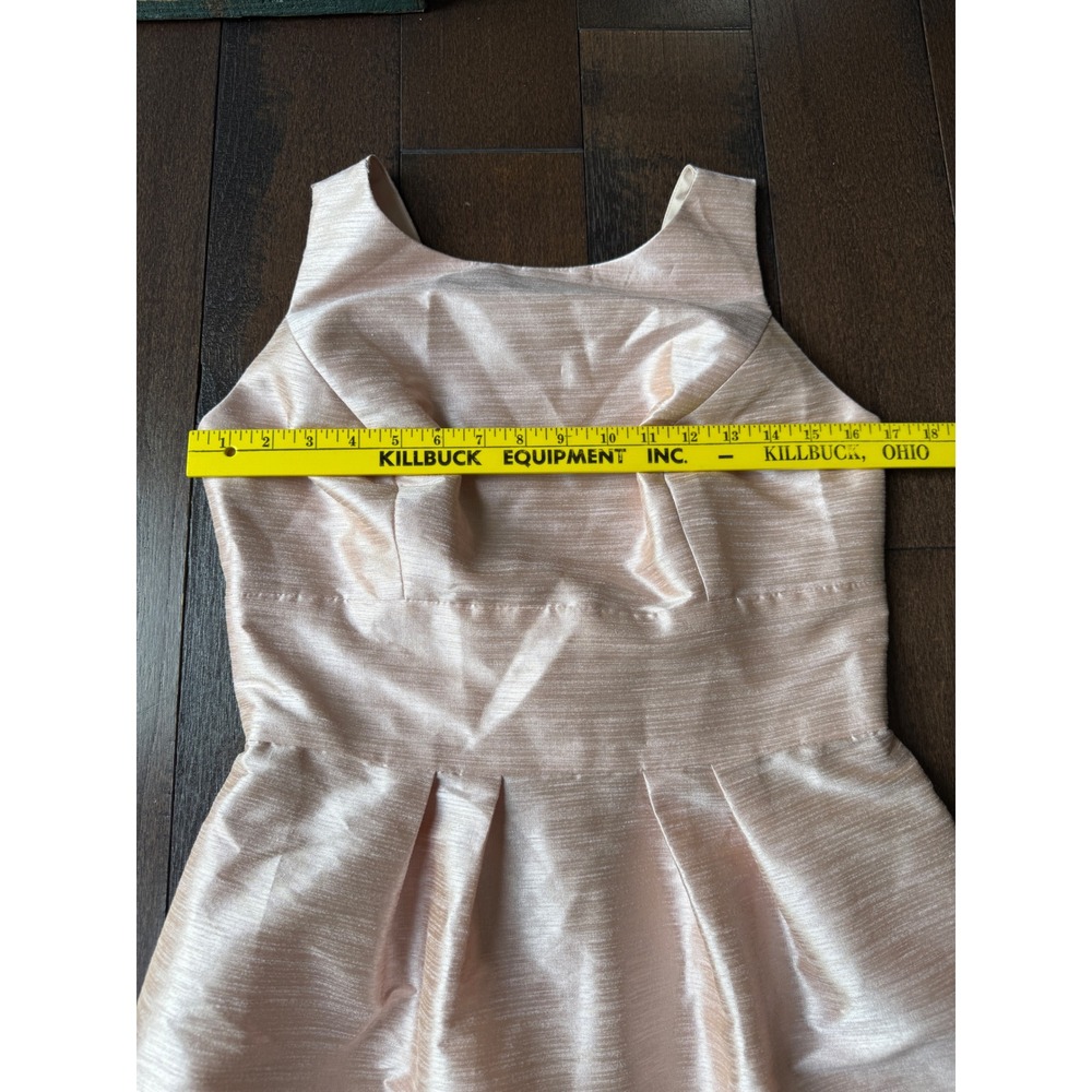 Alfred Sung Pearl Pink Bow Back Dupioni Cocktail Dress D522 Womens 10 event - Picture 8 of 10